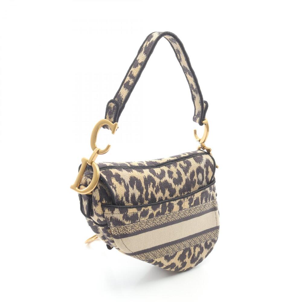 Dior SADDLE handbag canvas beige brown tones - Picture 2 of 7